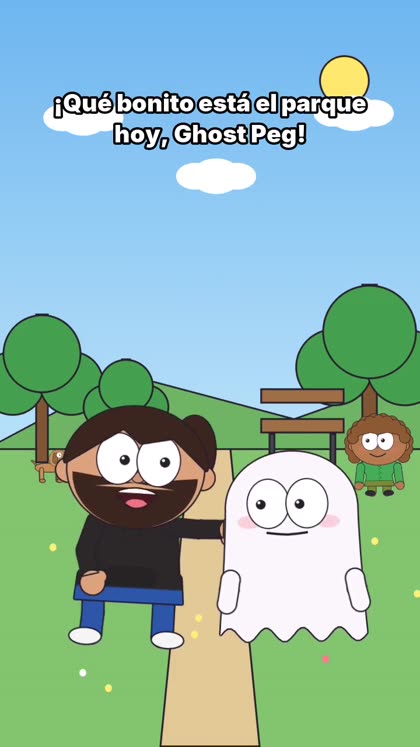 Frame from a 2D video made with GhostPeg